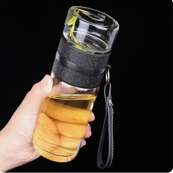 Tea and Water Infuser Glass Bottle - Picture 2 of 10